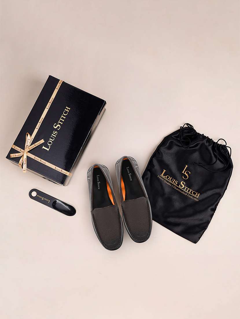 men brown slip on loafer - 22141053 - Standard Image - 4