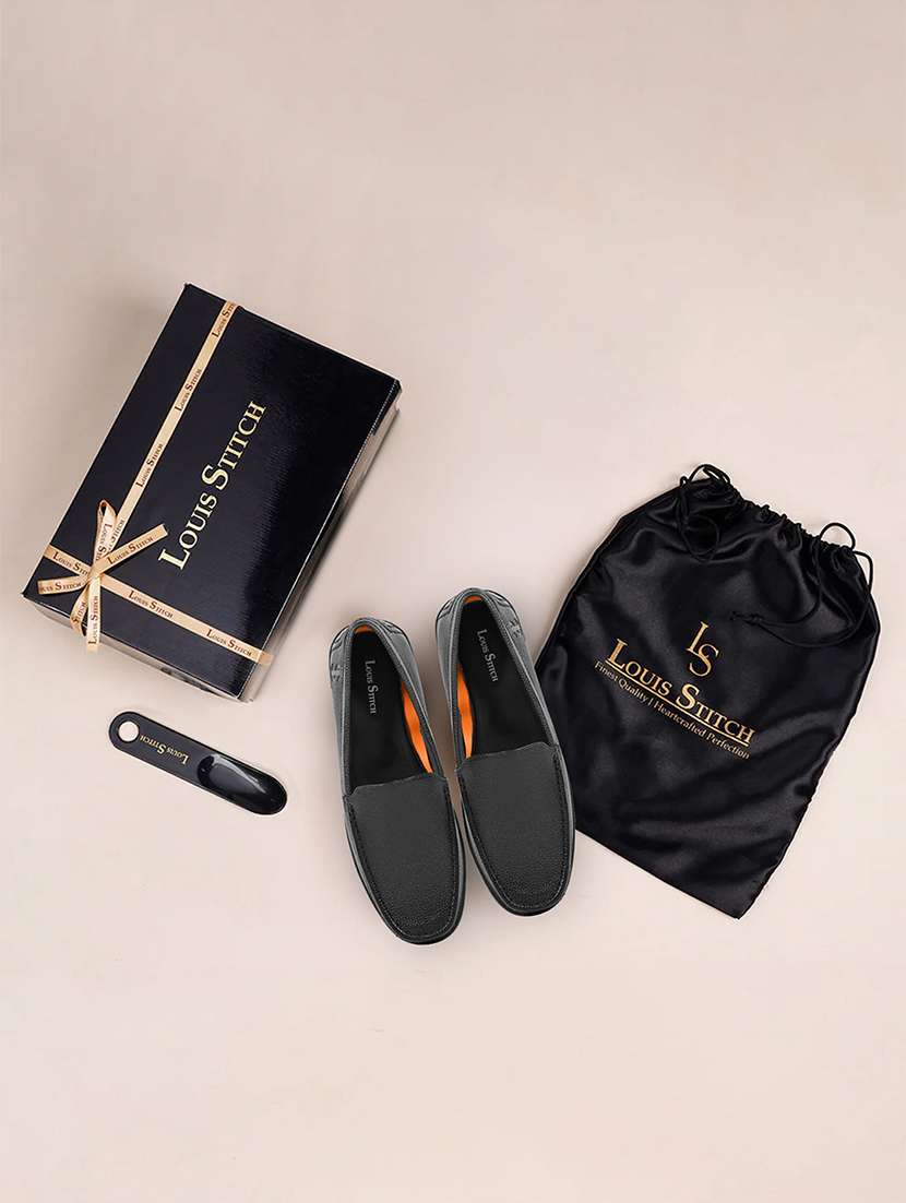 men black slip on loafer - 22141054 -  Standard Image - 4