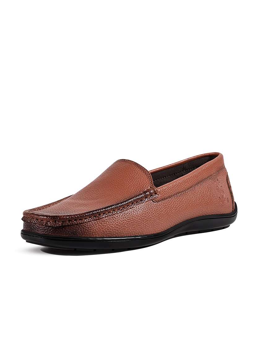 men tan slip on loafer - 22141055 -  Standard Image - 1
