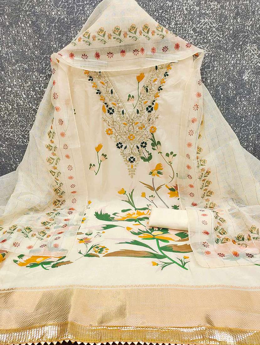 women floral printed unstitched suit set - 22141170 -  Standard Image - 1