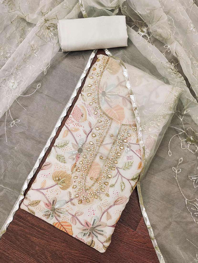 women floral printed unstitched suit set - 22141175 -  Standard Image - 1