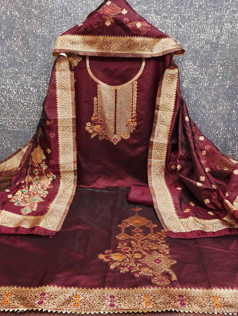 women self design unstitched suit set - 22141180 - Standard Image - 1
