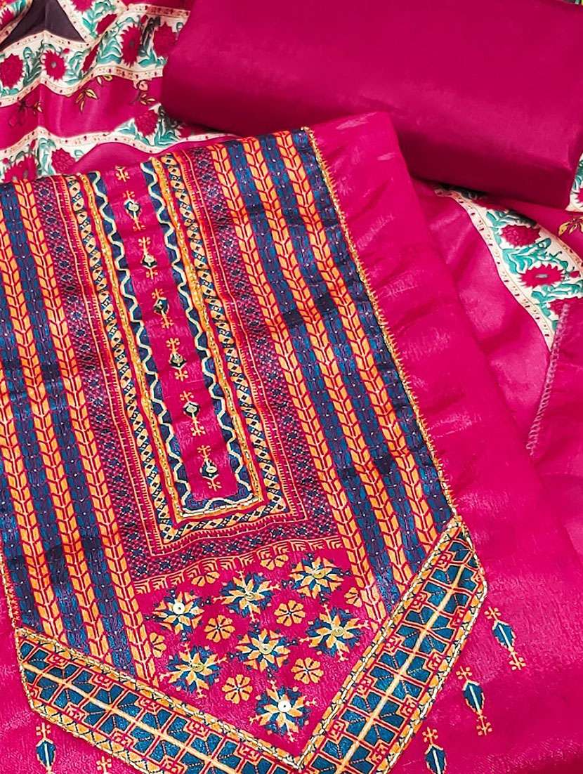 women printed unstitched suit set - 22141184 -  Standard Image - 1