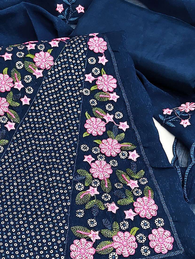 women solid with work unstitched suit set - 22141226 -  Standard Image - 1