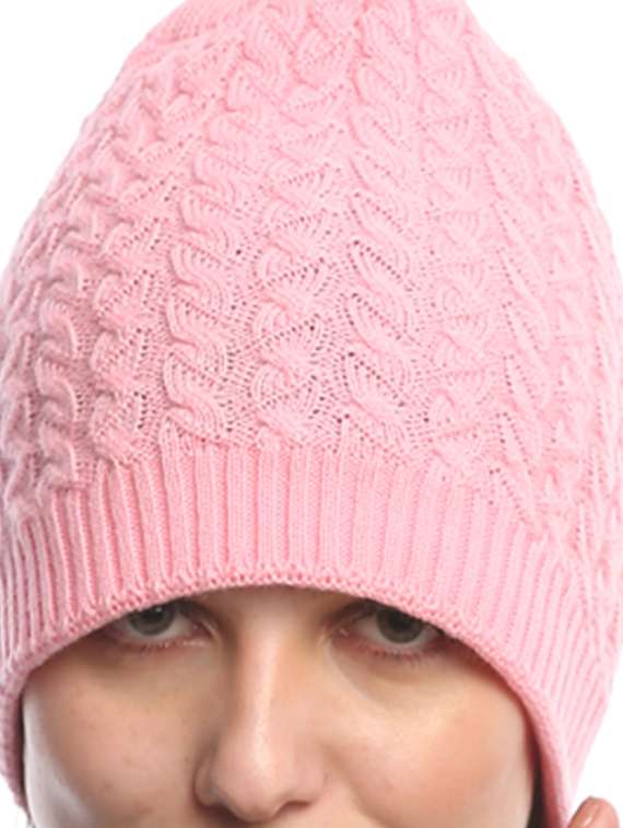 women self design winter cap - 22141254 -  Standard Image - 4