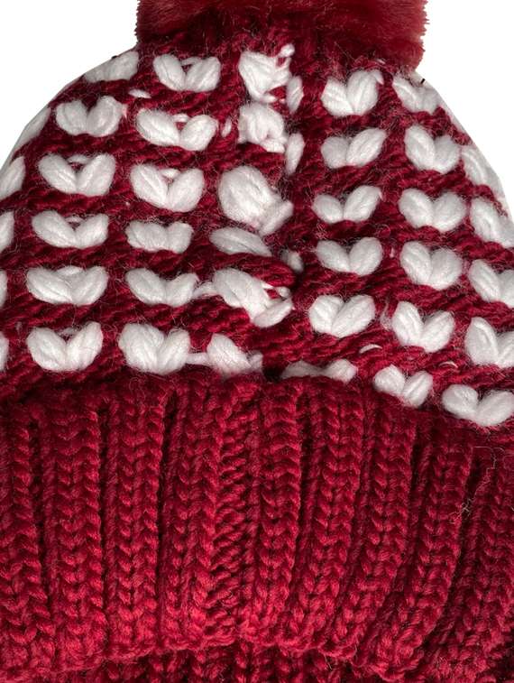 women self design winter cap - 22141259 -  Standard Image - 4