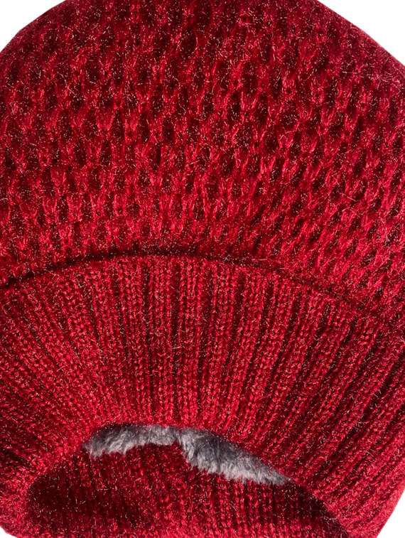 women self design winter cap - 22141263 - Standard Image - 4