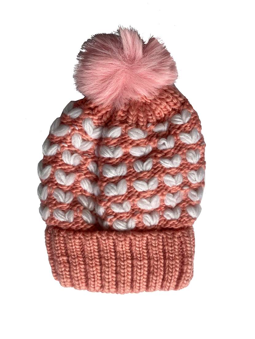 women self design winter cap - 22141269 - Standard Image - 1