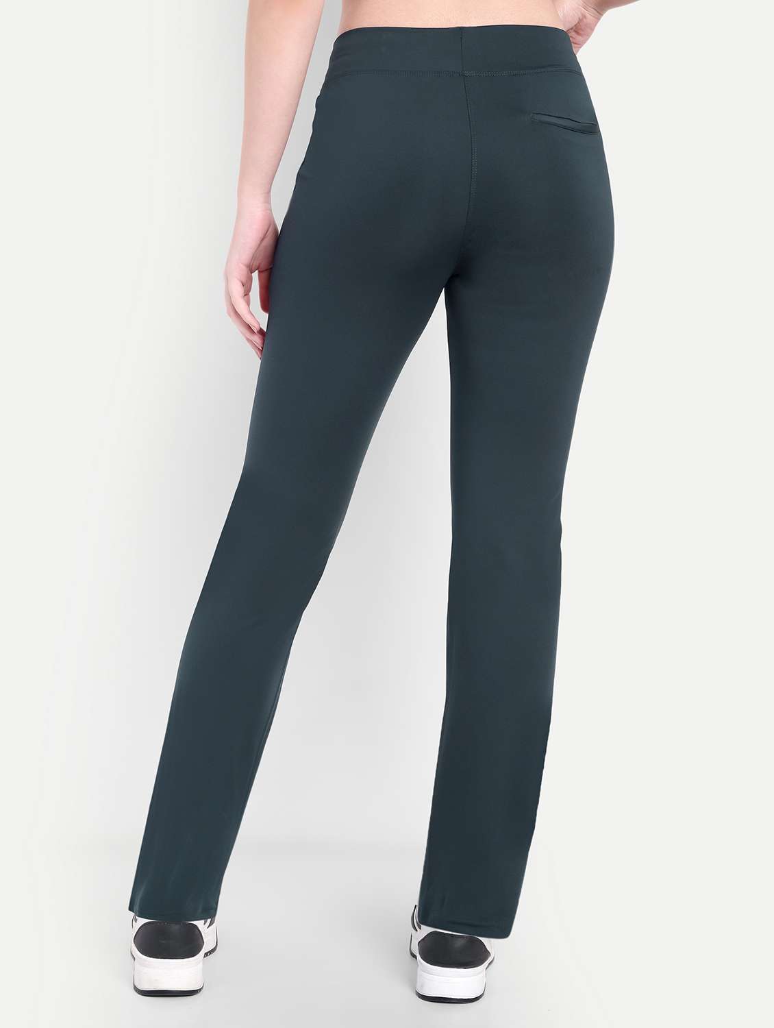 women solid mid rise ankle length yoga pant - 22141284 - Standard Image - 1