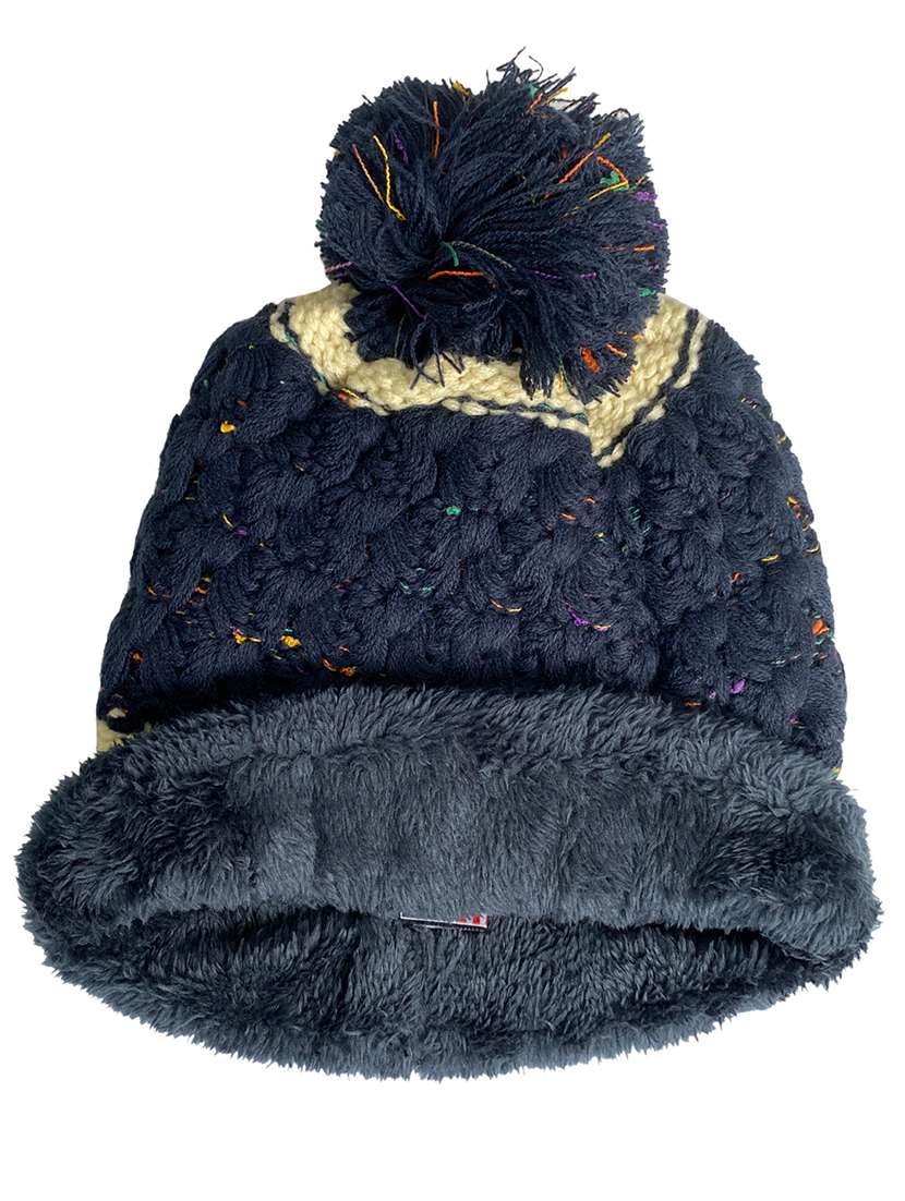 women self design winter cap - 22141295 -  Standard Image - 1