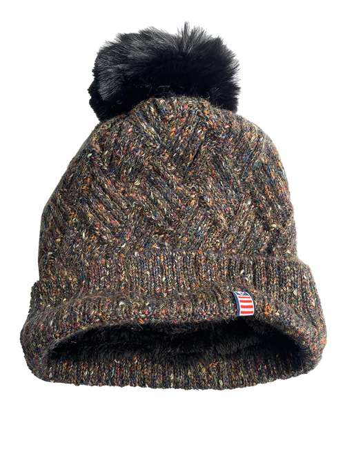women self design winter cap - 22141297 -  Standard Image - 0