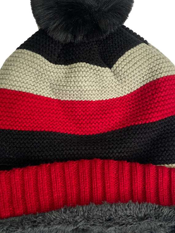 women self design winter cap - 22141298 - Standard Image - 4