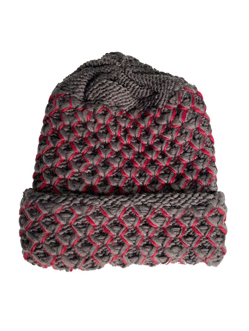 women self design winter cap - 22141301 - Standard Image - 1