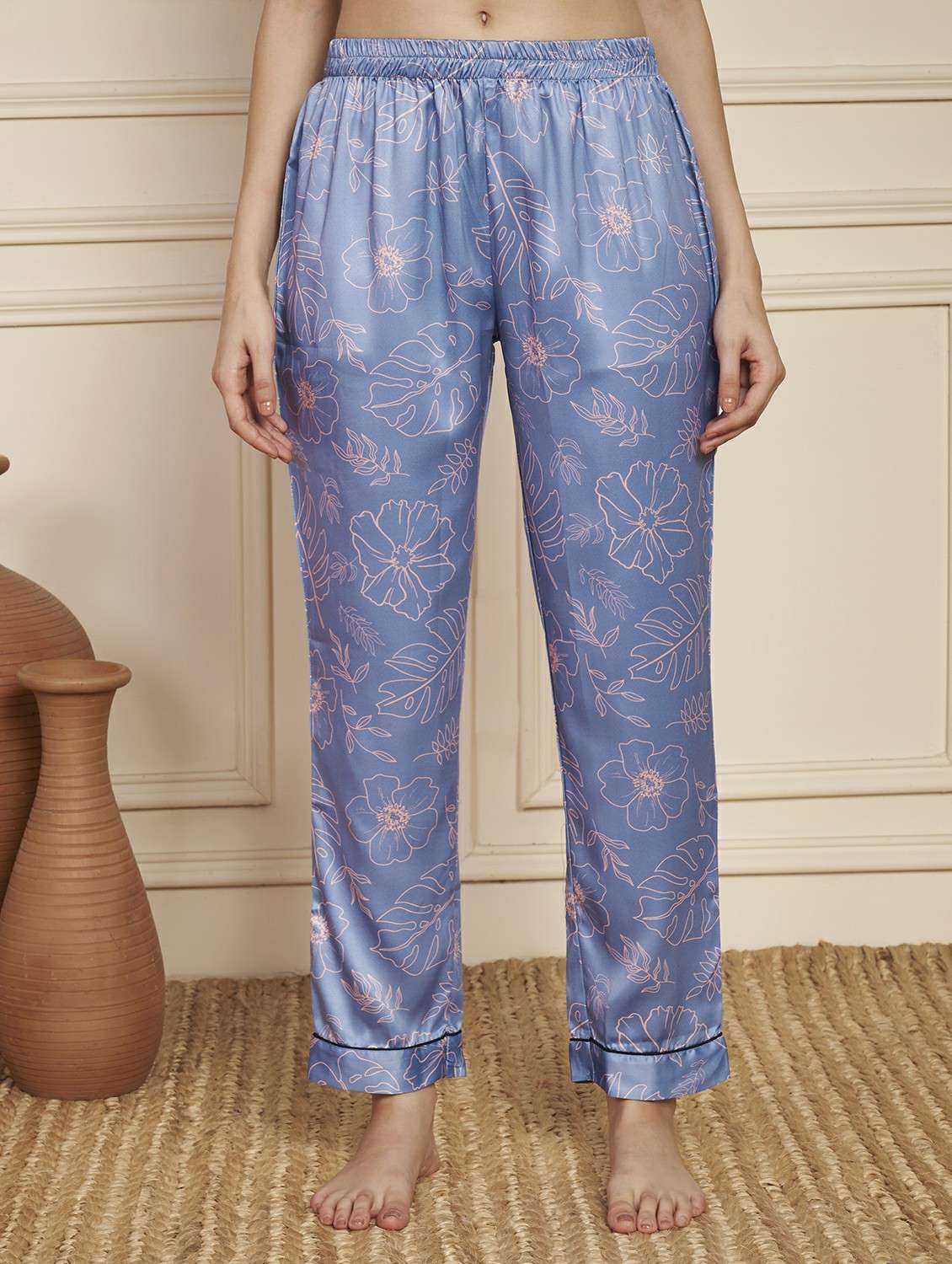 women printed nightwear pyjama set - 22141308 - Standard Image - 6