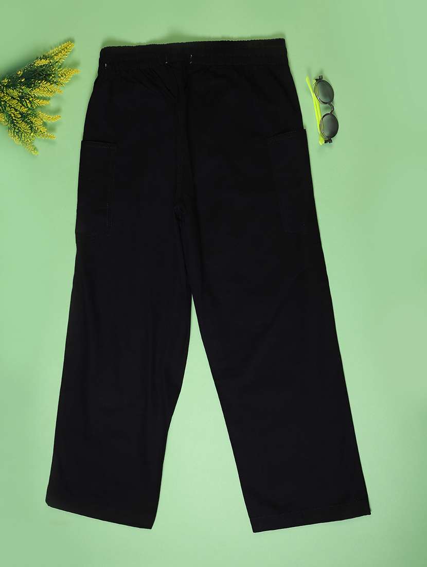 Girls Solid Mid Rise Cargo - 22141322 -  Standard Image - 1