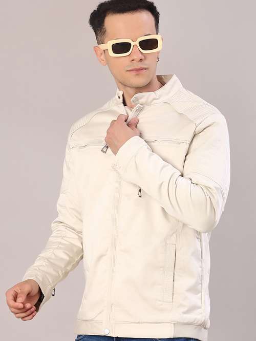 men solid long sleeve casual jacket - 22141334 - Standard Image - 0