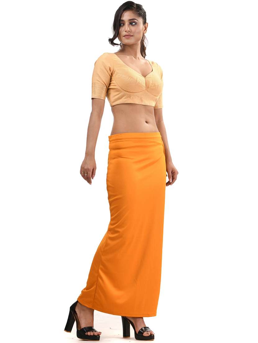 women solid mid rise saree shaper - 22141339 -  Standard Image - 1