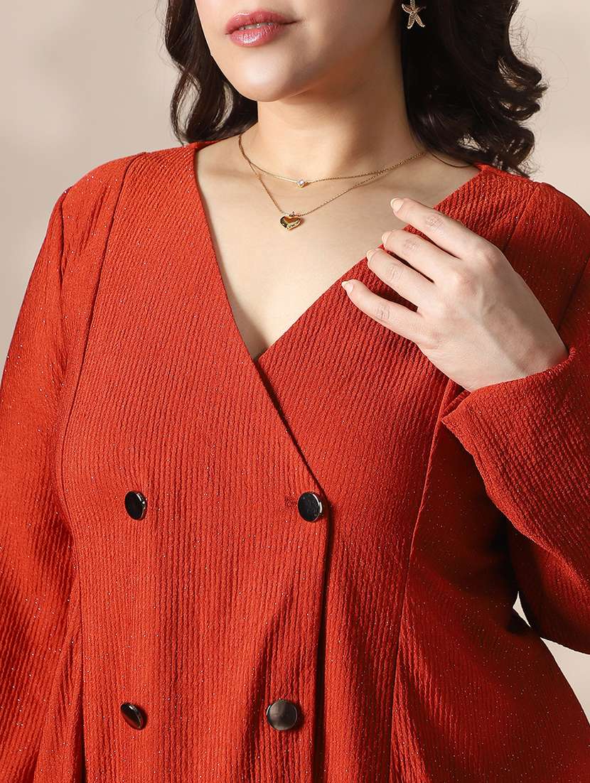 women plus size long sleeve a-line dress - 22141368 -  Standard Image - 4