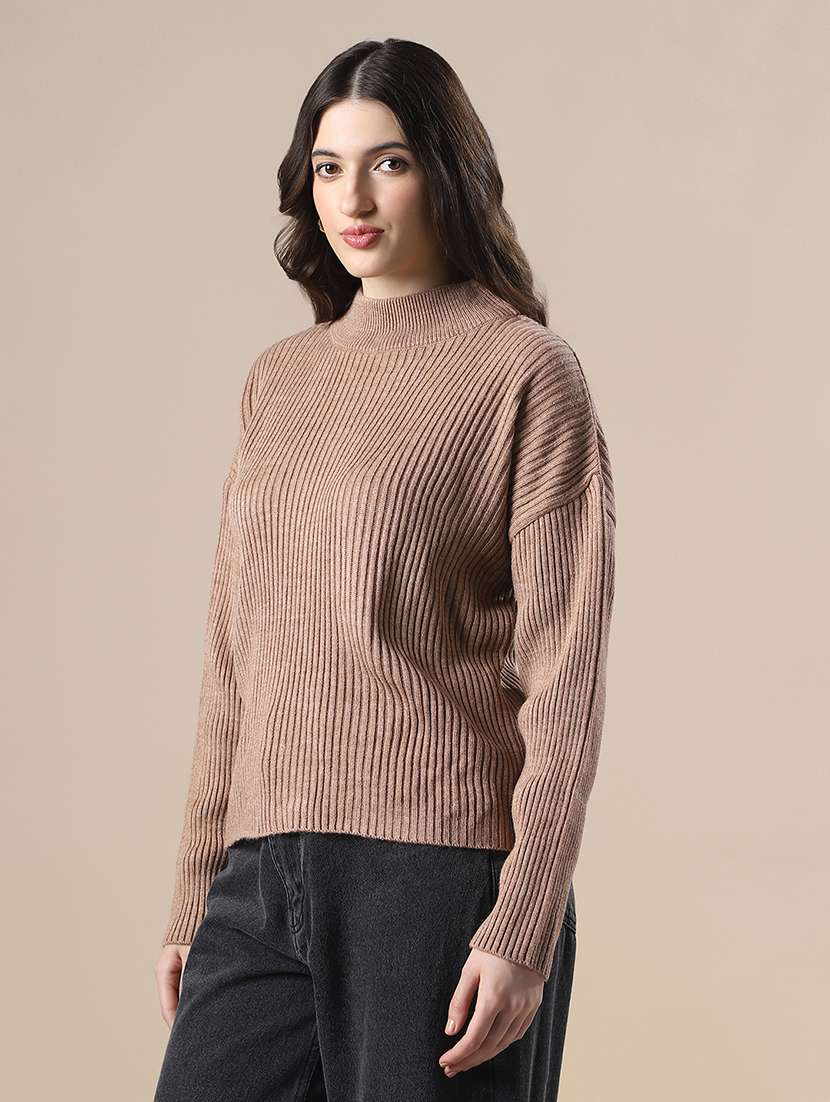 women soldi mock neck long sleeve pullover - 22141398 - Standard Image - 1