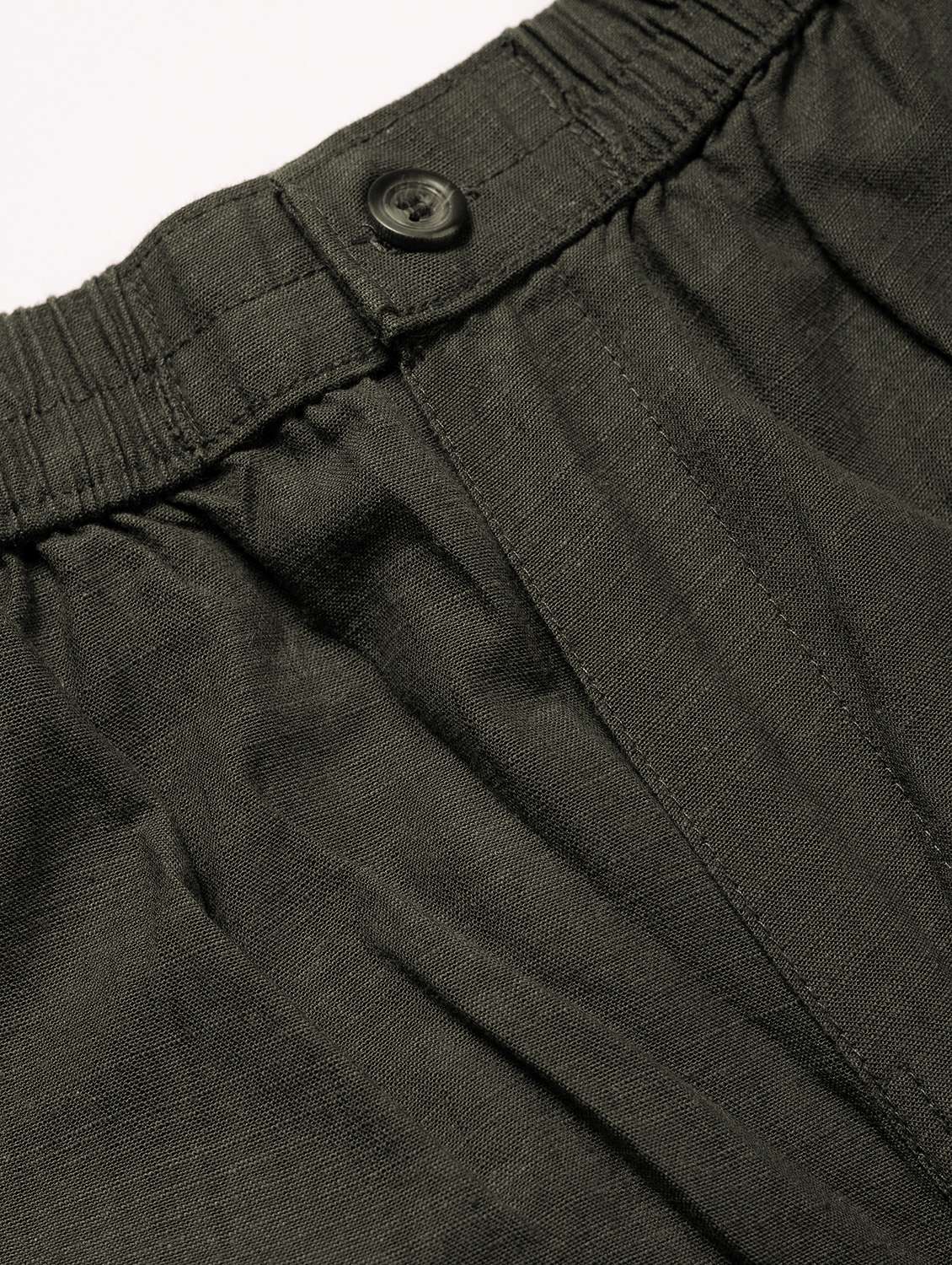 men solid mid rise flat front casual trouser - 22141588 -  Standard Image - 4