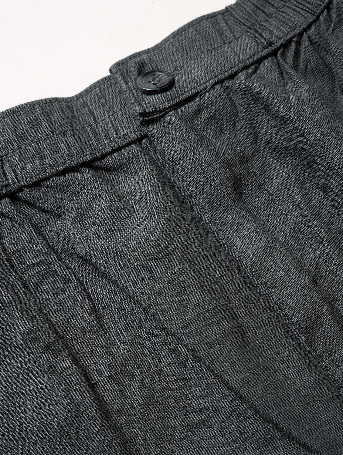 men solid mid rise flat front casual trouser - 22141589 -  Standard Image - 4