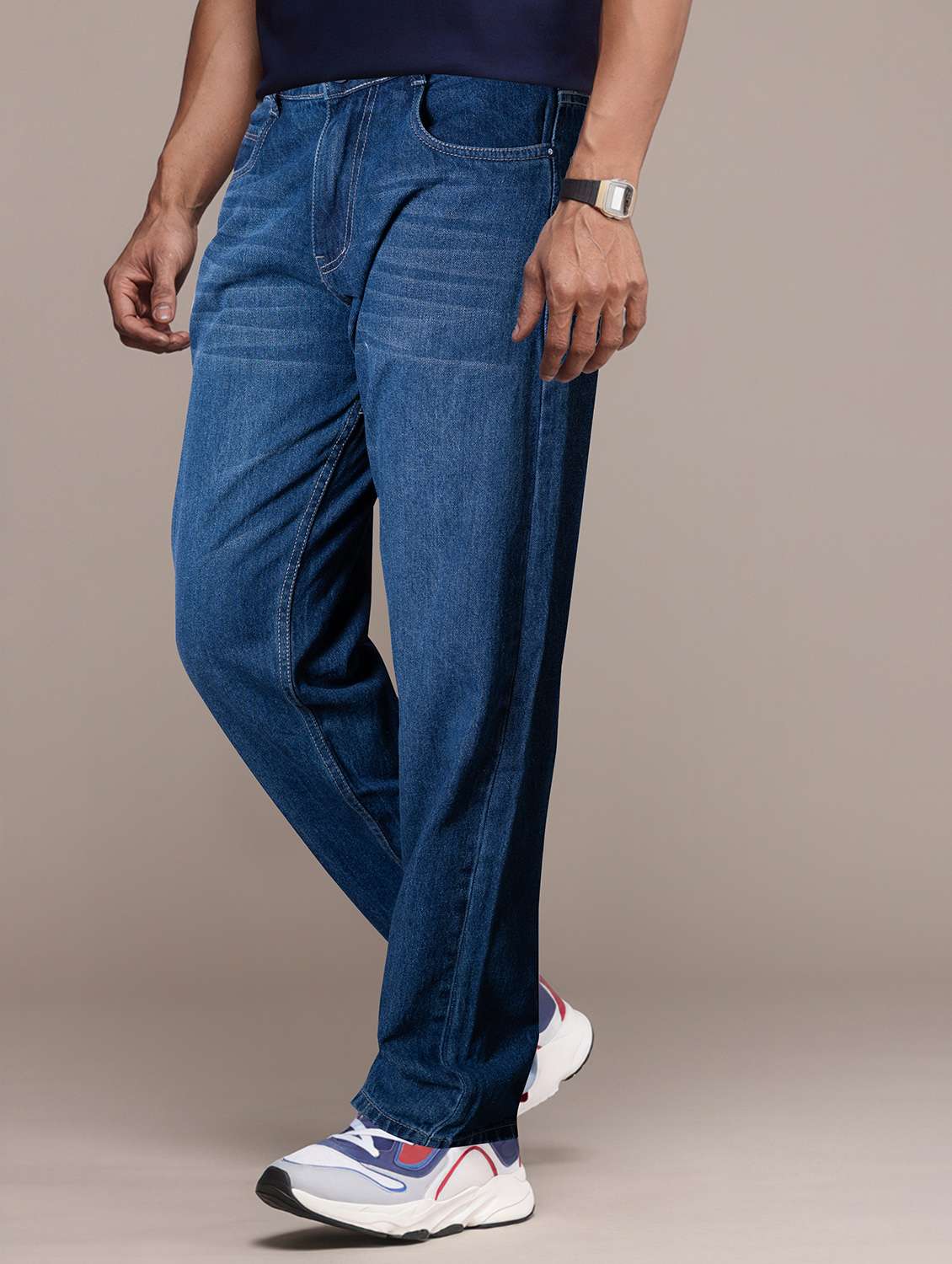 men washed mid rise full length jean - 22141603 -  Standard Image - 1