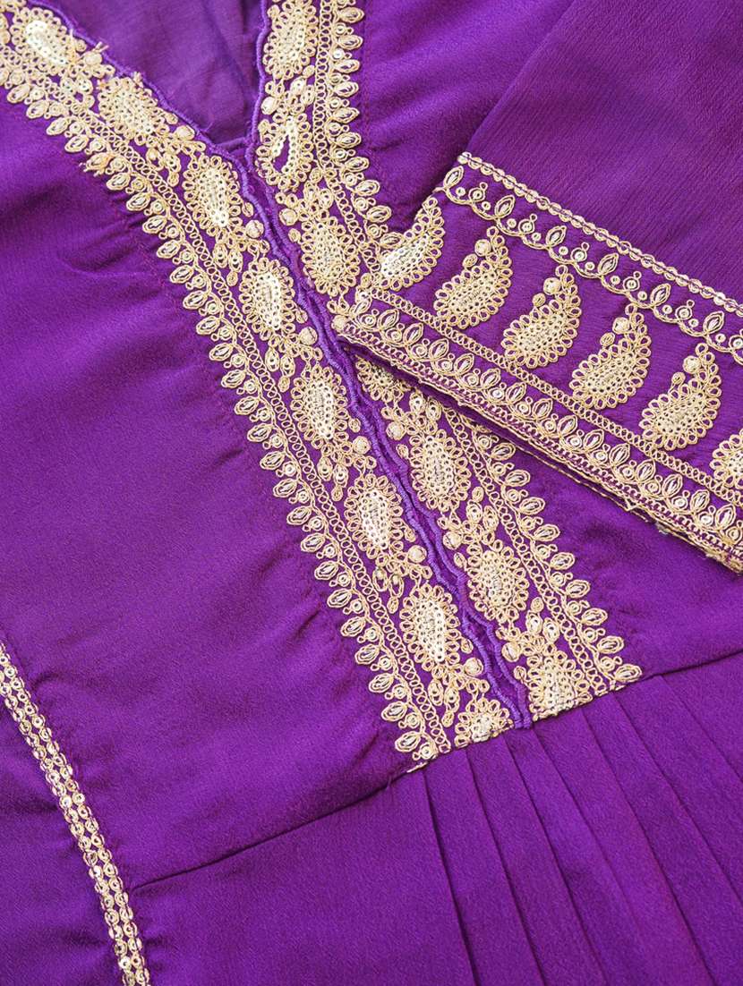 women embroidered three quarter sleeve kurta pant with dupatta set - 22141652 -  Standard Image - 6
