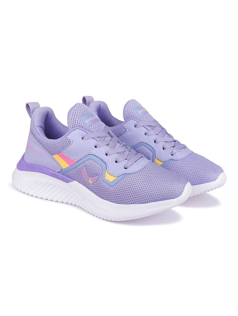 women solid lace-up sports shoe - 22141686 - Standard Image - 1