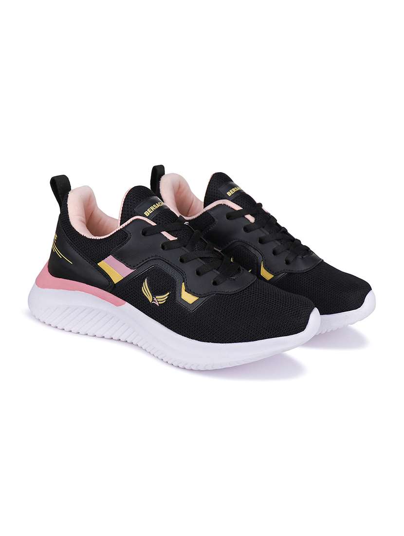 women solid lace-up sports shoe - 22141688 - Standard Image - 1