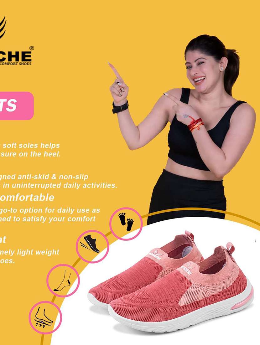 women pink slip on sports shoe - 22141689 - Standard Image - 4