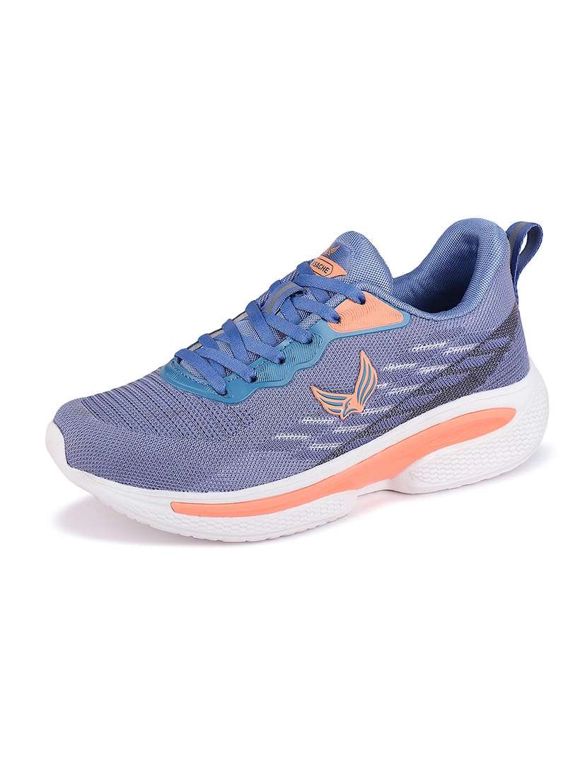 women solid lace-up sports shoe