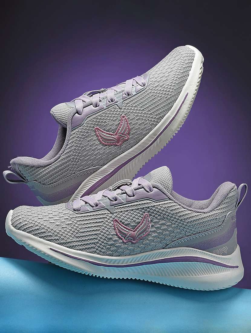 women solid lace-up sports shoe