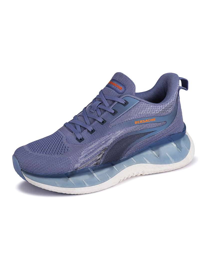 men blue lace up sport shoe