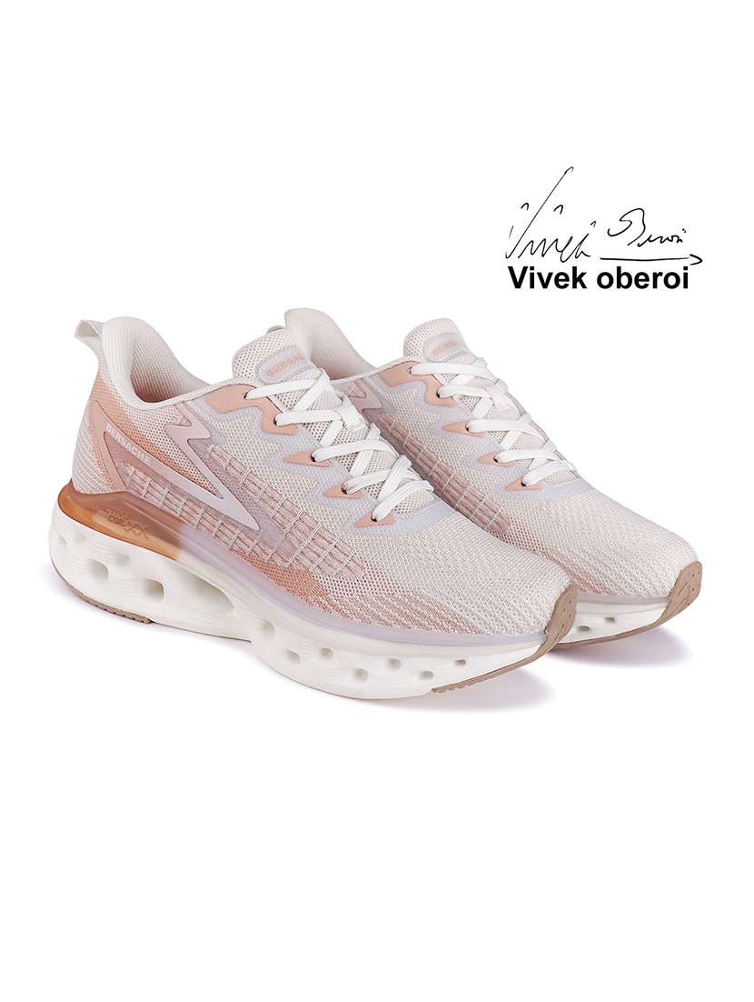 men peach lace up sport shoe - 22141955 - Standard Image - 1