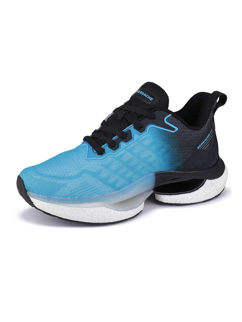 men blue lace up sport shoe