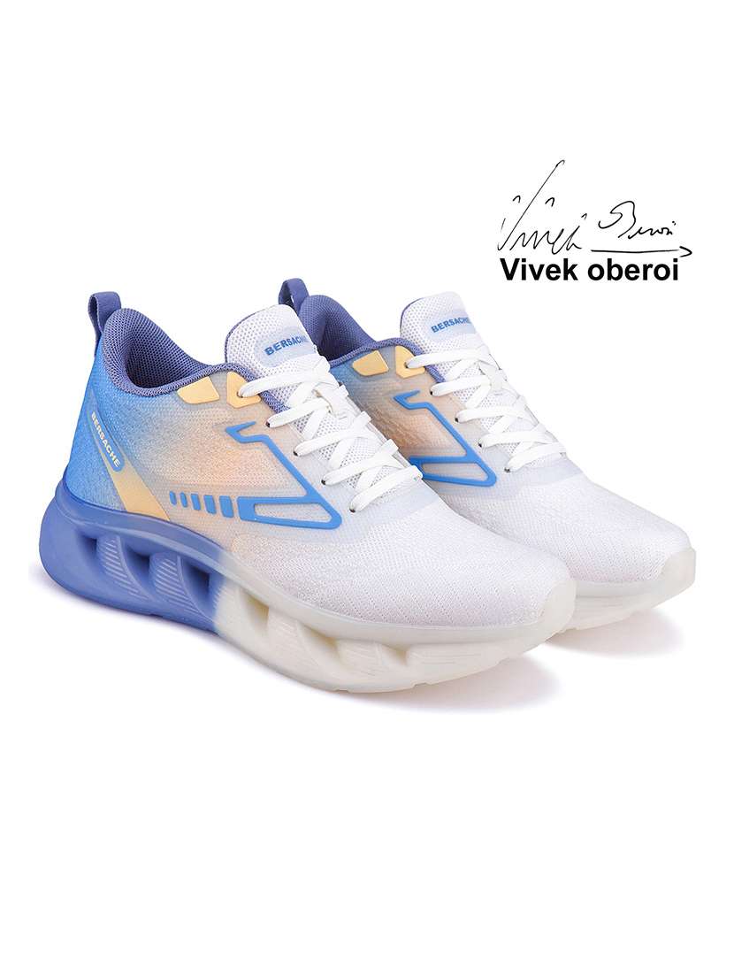 men blue lace up sport shoe - 22141962 -  Standard Image - 1