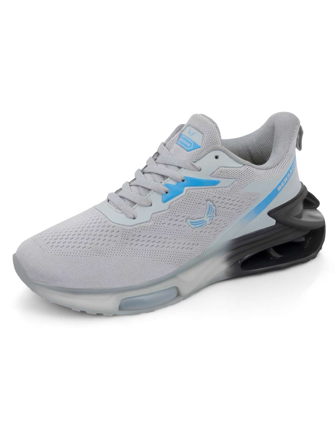 men grey lace up sport shoe