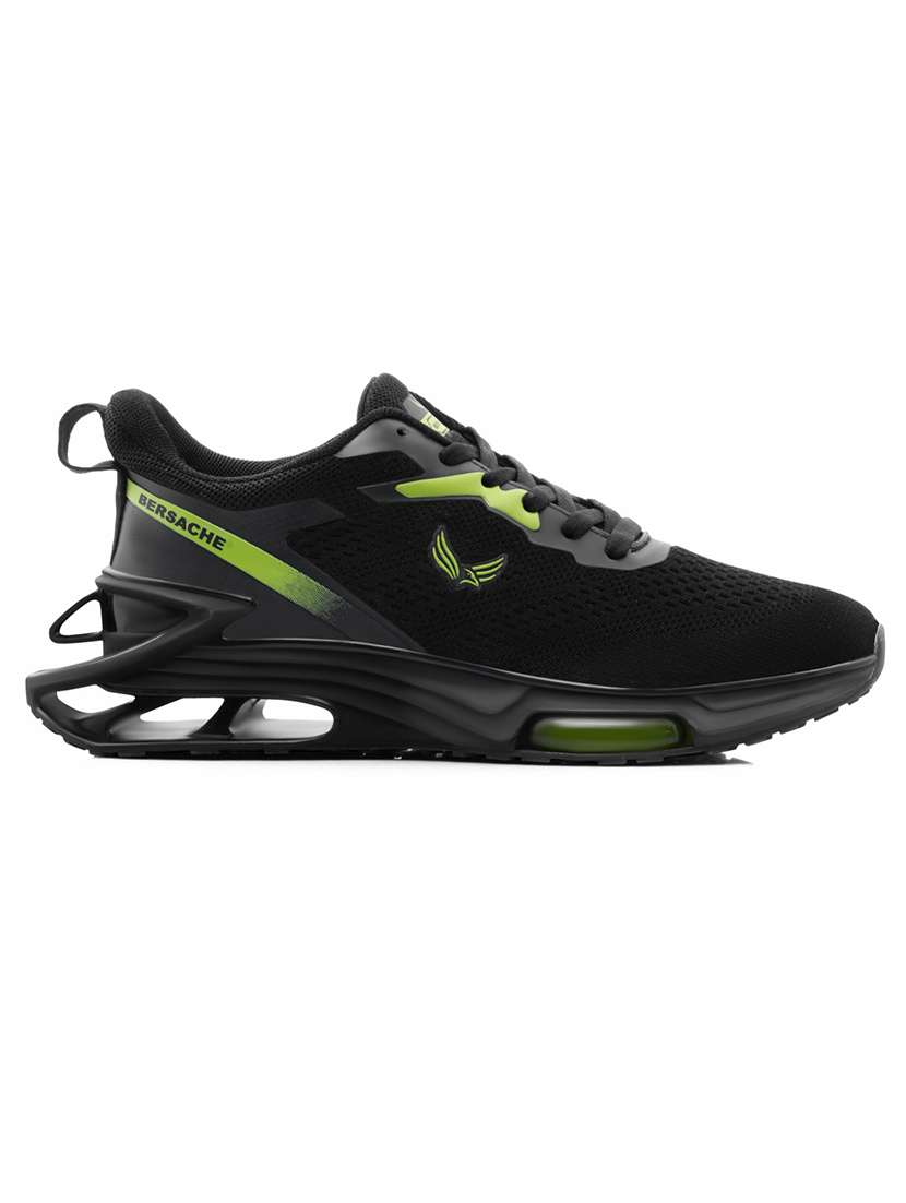 men black lace up sport shoe - 22141977 - Standard Image - 1
