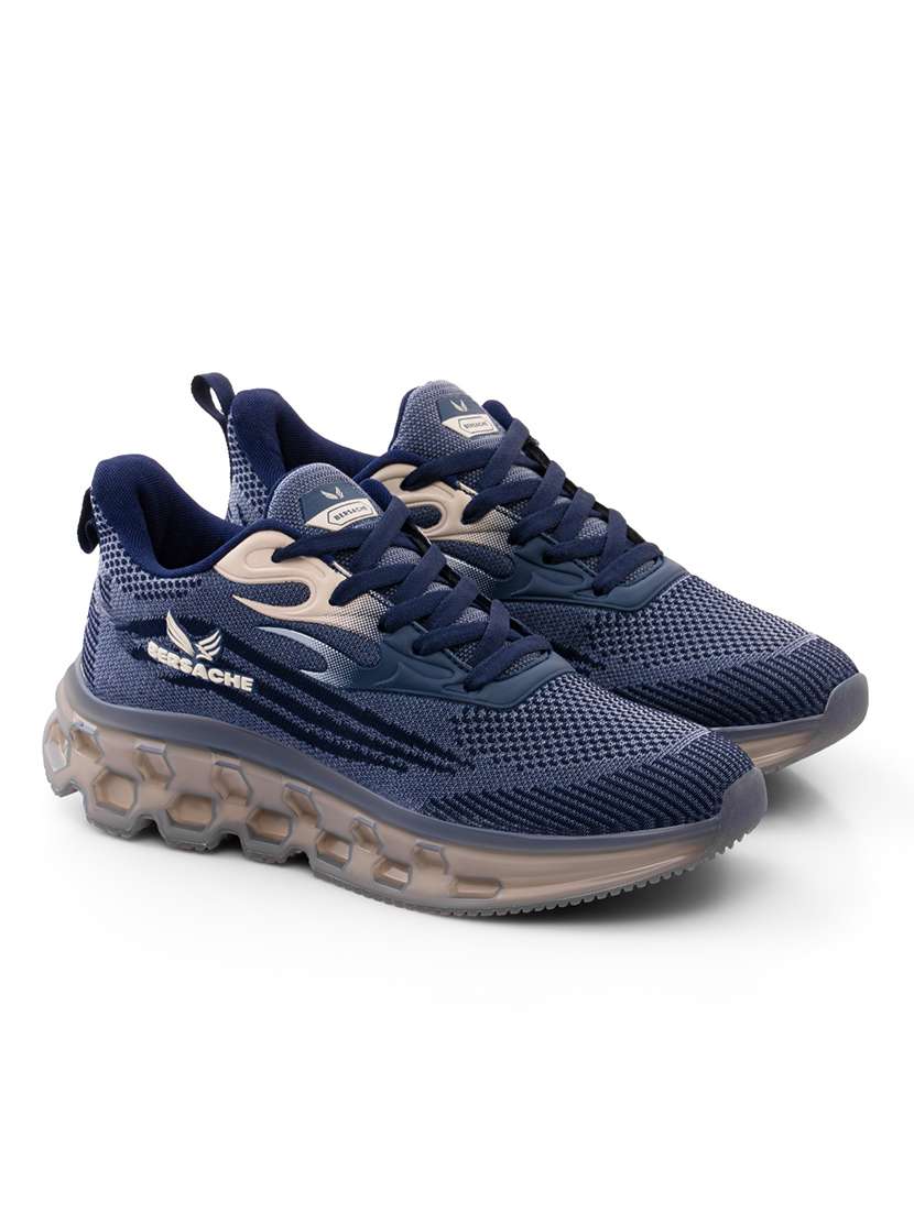 men blue lace up sport shoe - 22141978 - Standard Image - 1