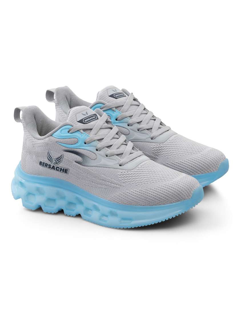 men grey lace up sport shoe - 22141980 -  Standard Image - 1
