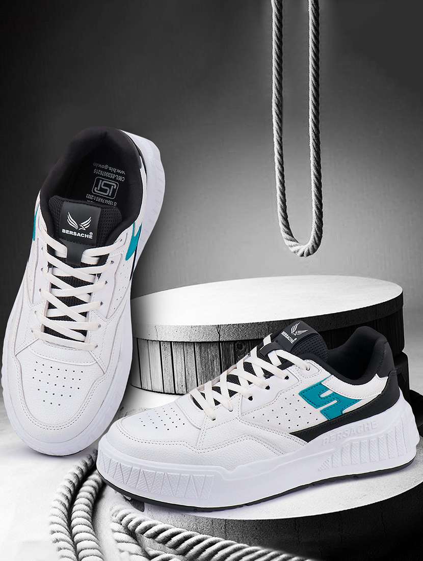 men white lace up sneaker - 22141990 - Standard Image - 1