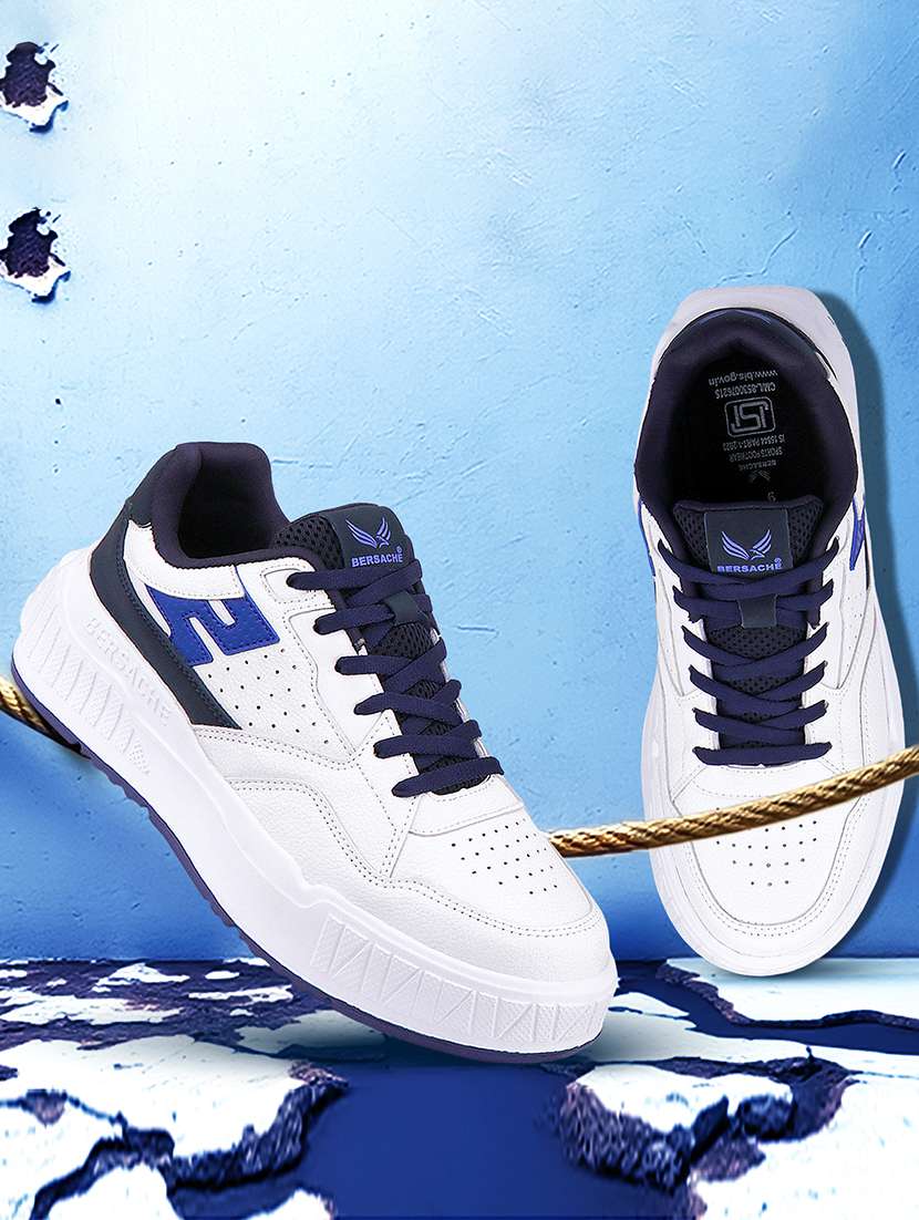 men white lace up sneaker - 22141992 - Standard Image - 1