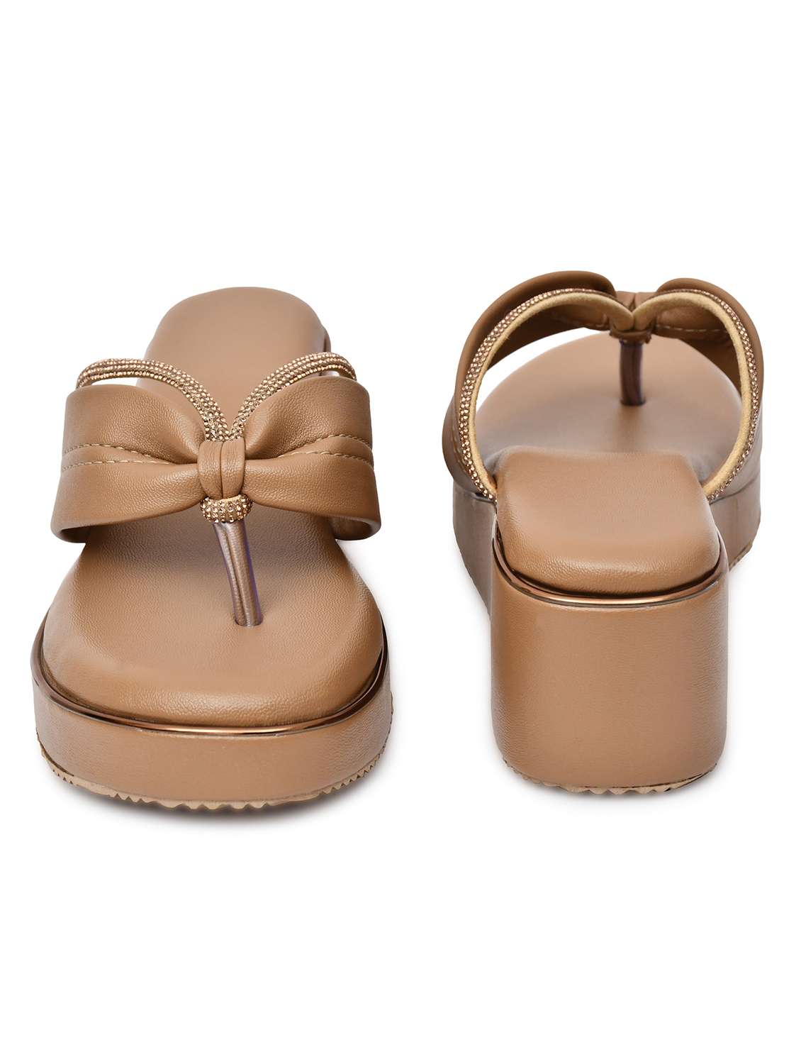 women solid slip on wedge - 22142033 - Standard Image - 4