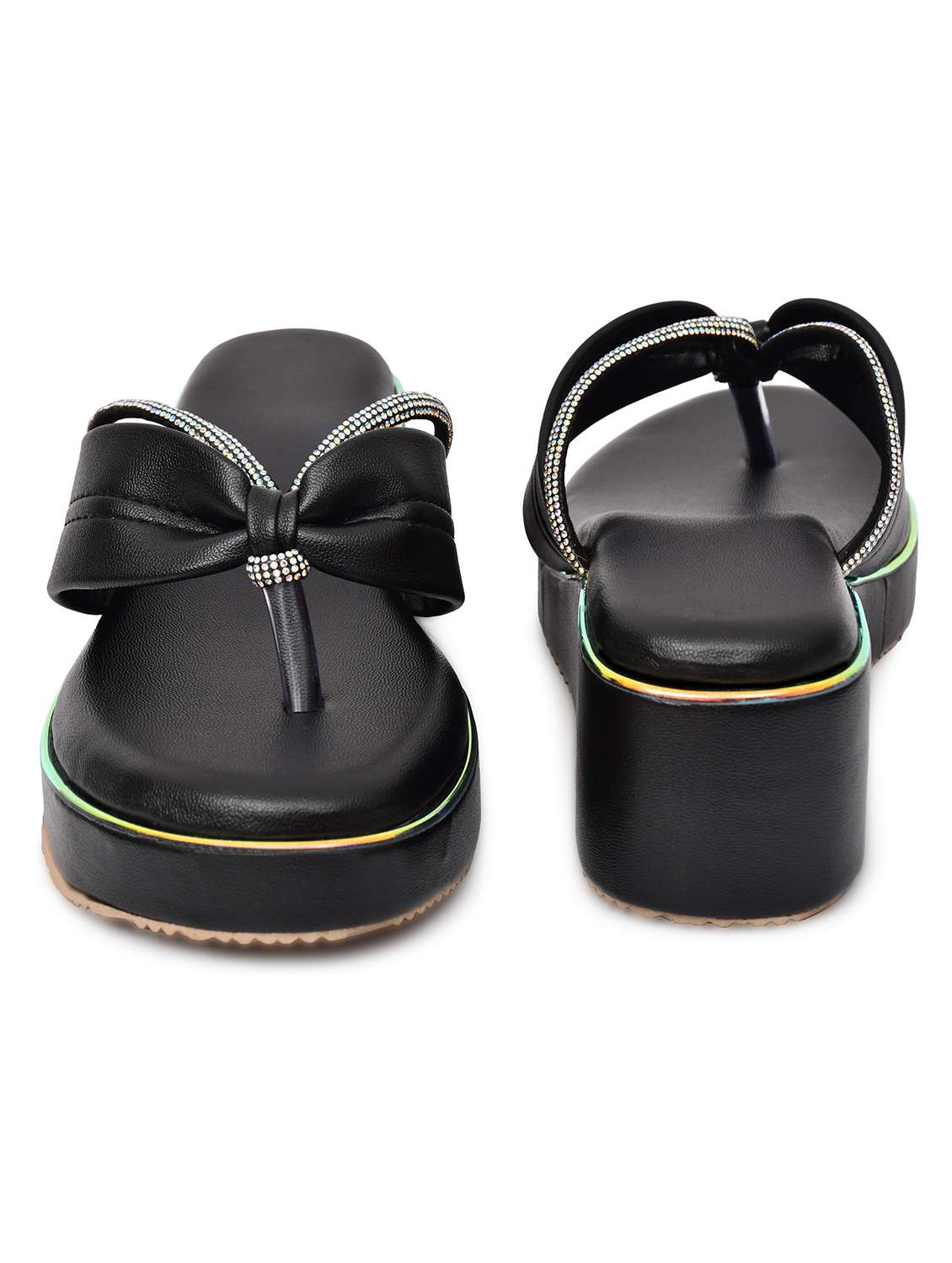 women solid slip on wedge - 22142034 - Standard Image - 4