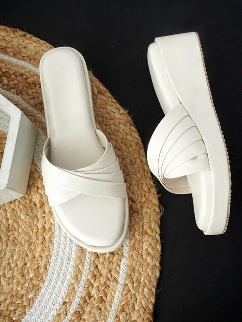women solid slip on wedge - 22142036 -  Standard Image - 0