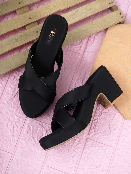women black slip on sandal - 22142043 - Standard Image - 0
