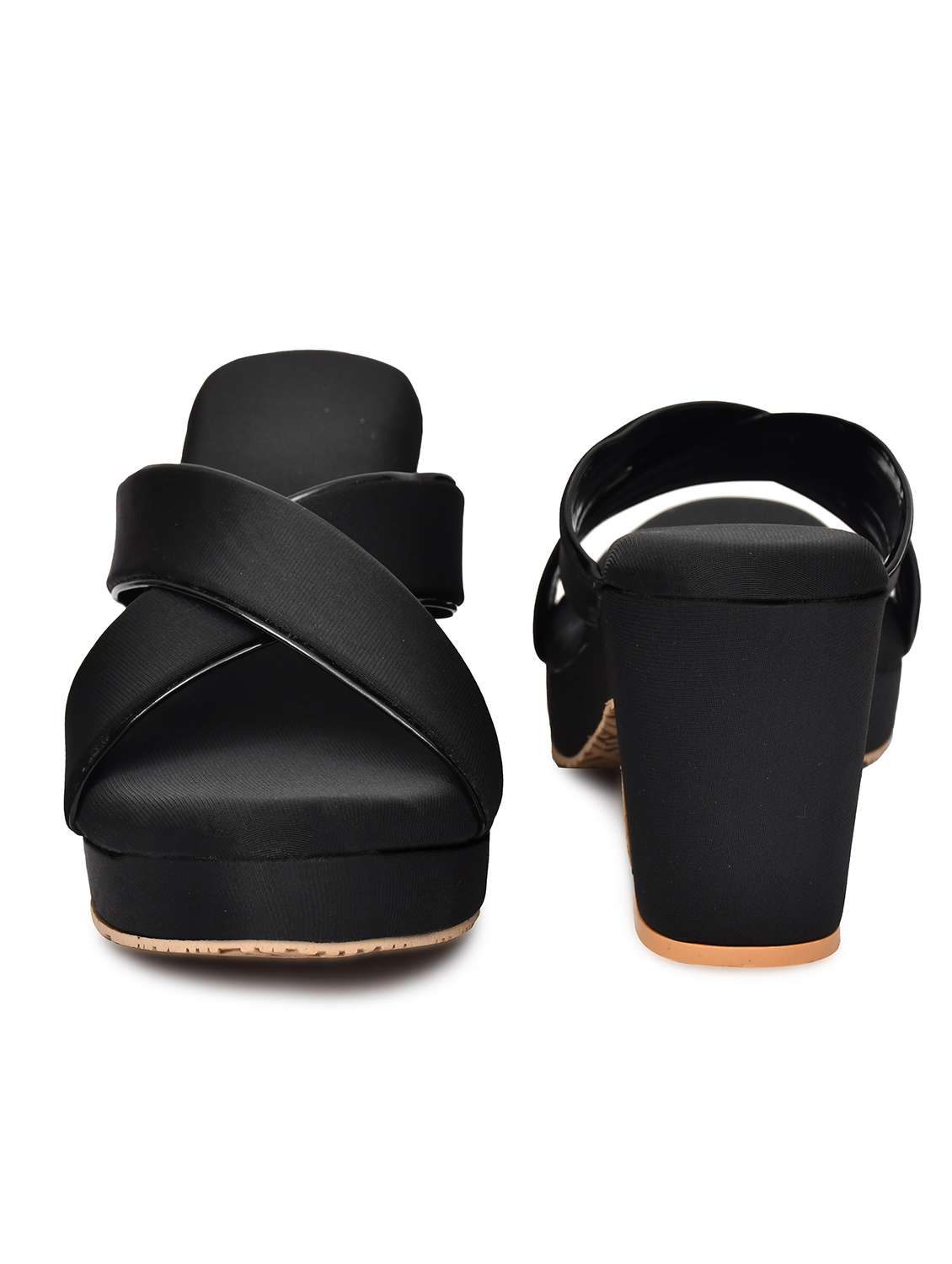 women black slip on sandal - 22142043 - Standard Image - 4