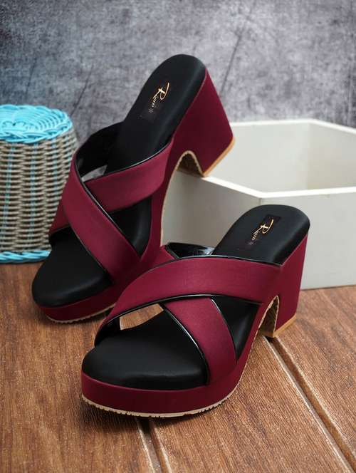 women red slip on sandal - 22142045 - Standard Image - 0