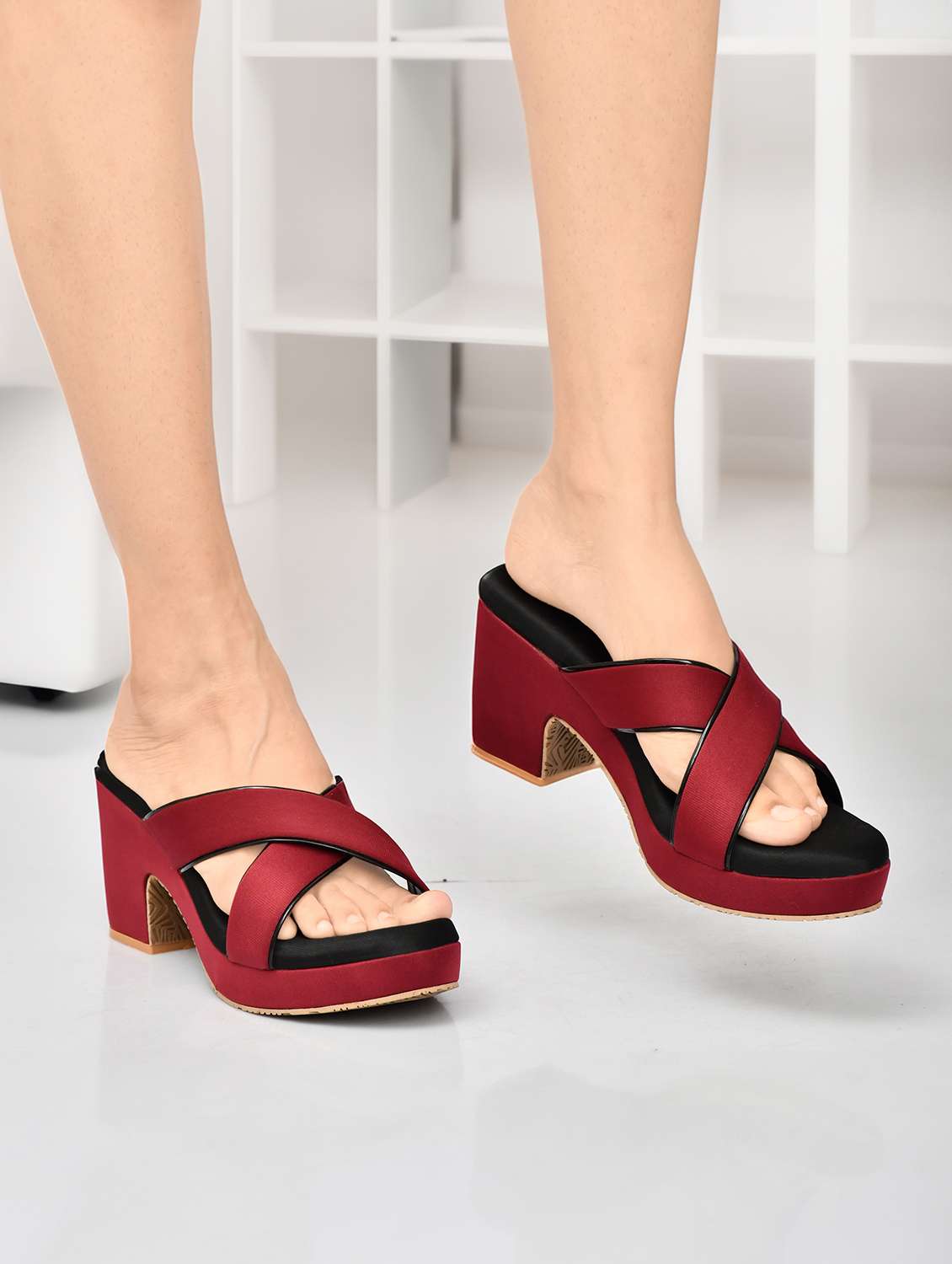 women red slip on sandal - 22142045 -  Standard Image - 1