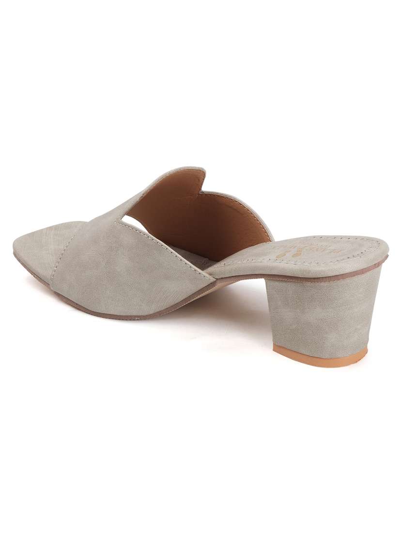 women slip on block heel sandal - 22142050 - Standard Image - 4